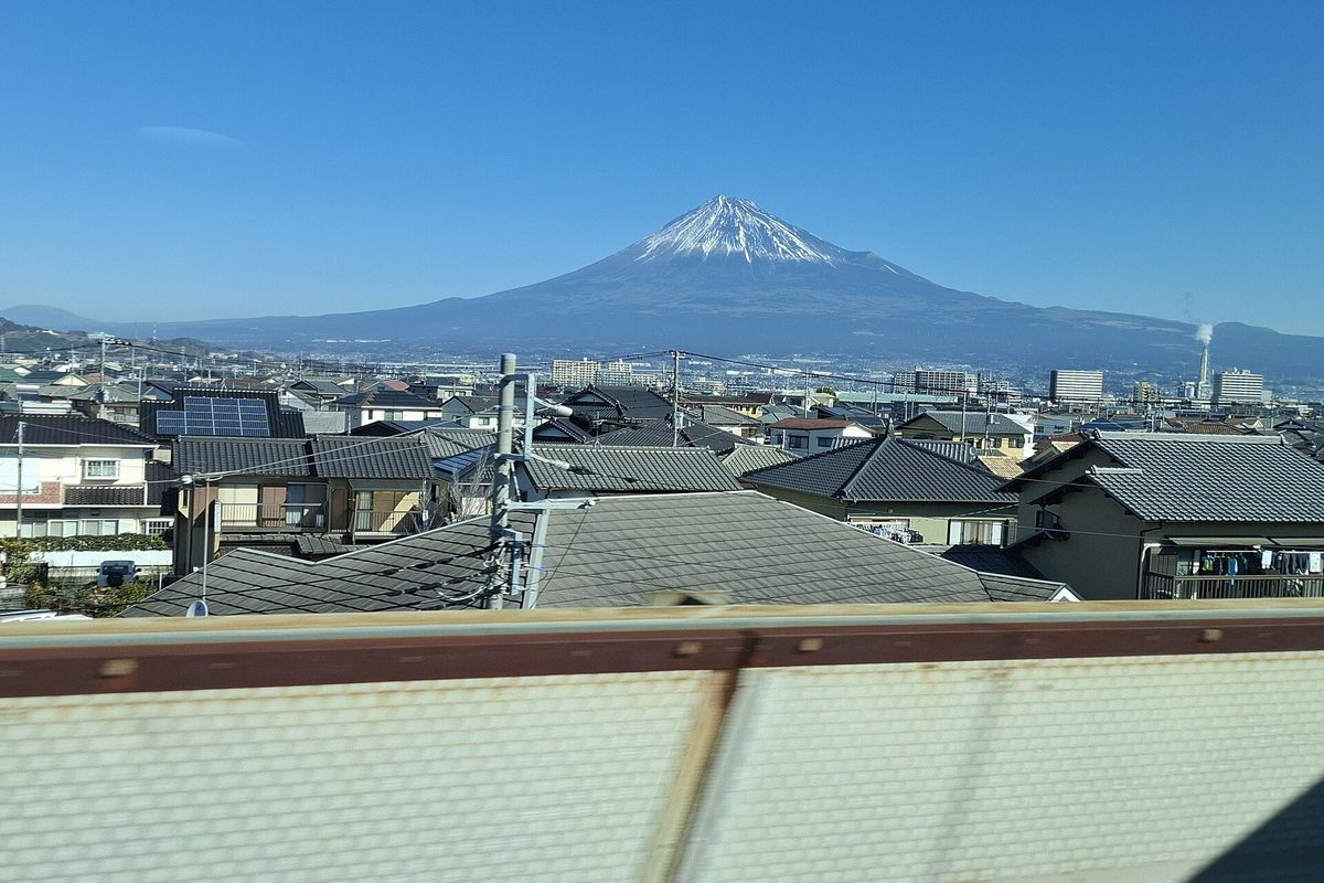 Mount Fuji from the Shinkansen