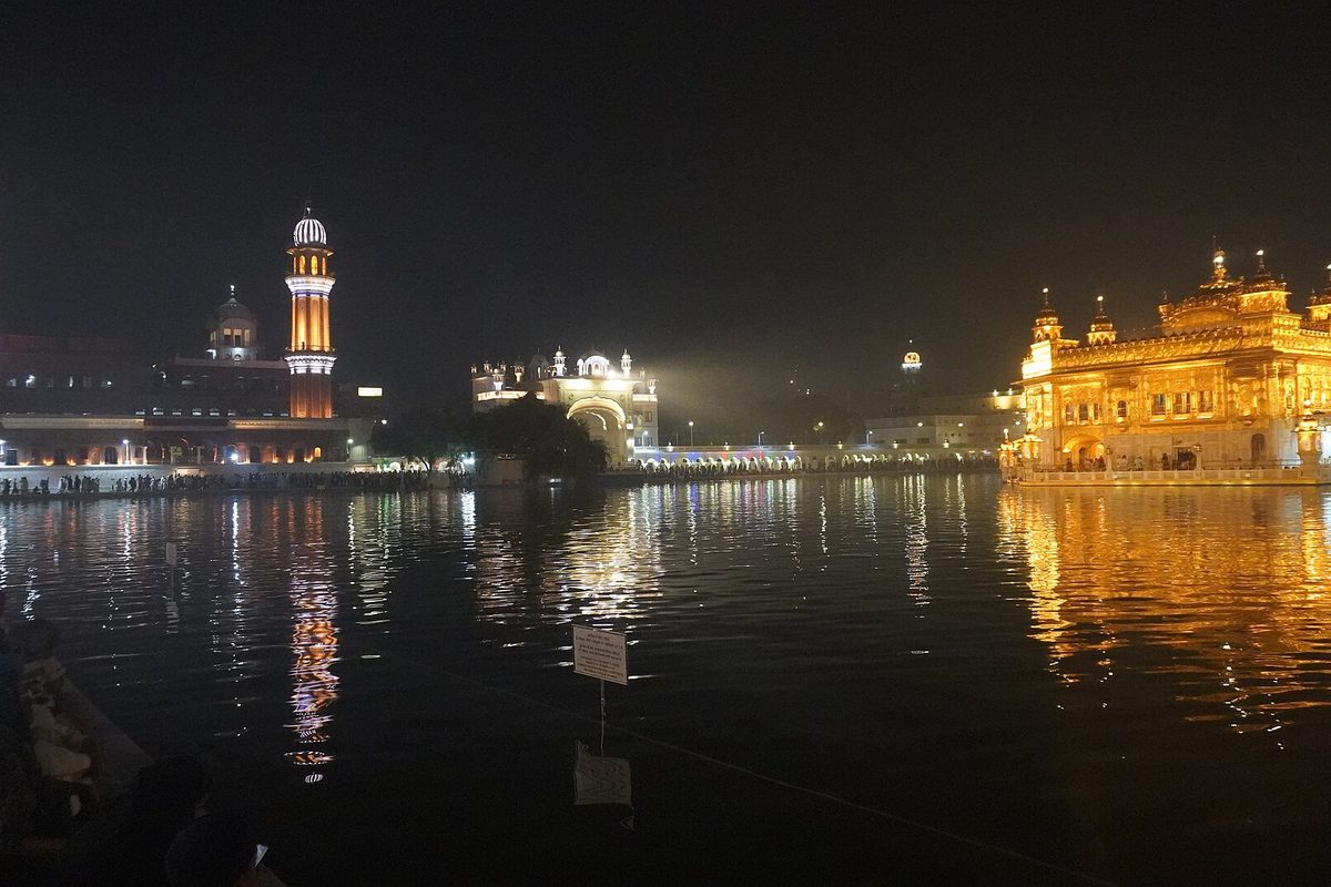 The Golden Temple at night, Amritsar